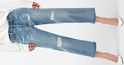 7 For all Mankind THE MODERN STRAIGHT DRAMA WITH ALL OVER SEQUINS women's jeans: €500.