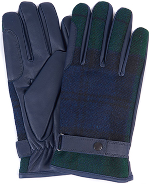 Barbour men's Newbrough Tartan gloves.