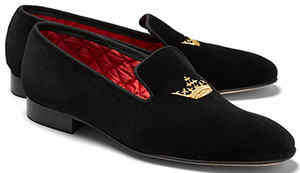 Brooks Brothers Velvet Crown Slippers: US$80.