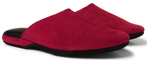 Charvet men's Suede Slippers: €385.