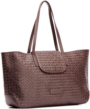 Farrutx Nuche Brown Woven Leather women's handbag: €319.