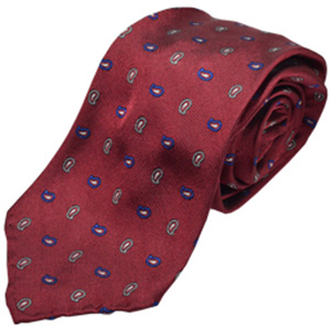 G.Inglese Sartoria Tie in jacquard silk - Red paisley tie: €189.