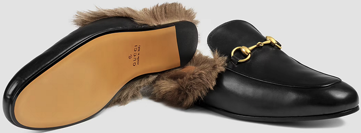 Gucci 2015 Re-Edition men's Princetown slippers: US$1,090.