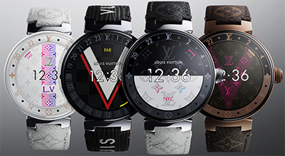 Louis Vuitton Tambour Horizon connected watches.