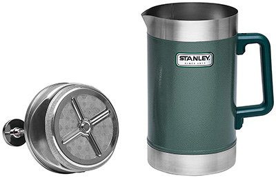 Stanley Classic Vacuum French Press, 48 oz, Hammertone Green: US$52.49.