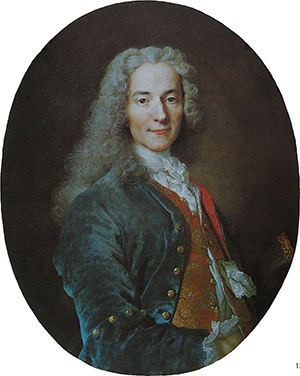 François-Marie Arouet aka Voltaire (around 1724-1725) by Nicolas de Largillière.