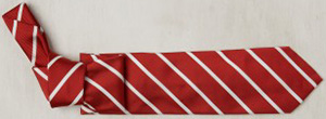 Anderson & Sheppard striped woven tie - red: £130.