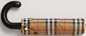 Burberry Vintage Check Folding Umbrella: US$290.