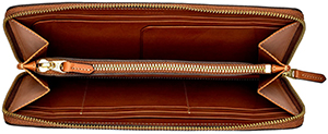 Ghurka women's Leather Travel Wallet | Chestnut: US$495.