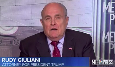 'Truth isn't truth', says Rudy Giuliani.