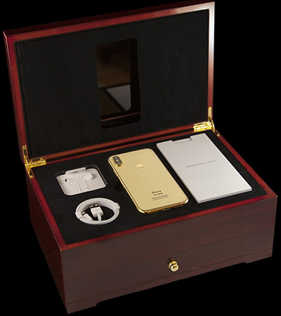 Goldgenie iPhone X Diamond Cluster (5.8-inch) - 24K Gold Edition: £1798.50.