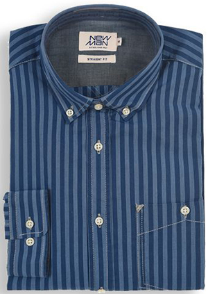 Newman Men's Dark Striped Shirt: US$59.