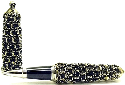 Jac Zagoory Pendora Skull Pen Sterling & Gold: US$3,800.