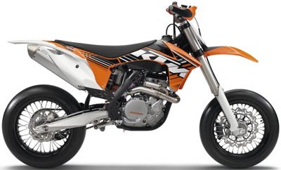 KTM Supermoto 450 SMR motorcycle.