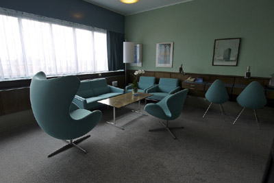 Room 606 | Arne Jacobsen Suite at Radisson Blu Royal Hotel, Hammerichsgade 1, DK-1611 Copenhagen V, Denmark.