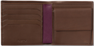 Asprey Billfold with Coin, Ebony Ascot Calf Wallet: US$400.