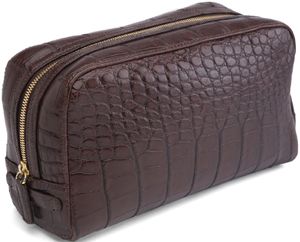 Brooks Brothers crocodile travel kit.