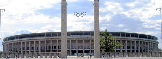 Berlin's Olympic Stadium (1936).