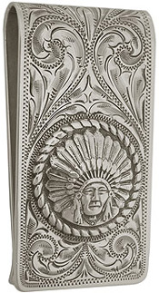 The Bohlin Co. Handcrafted Big Chief Money Clip.