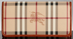 Burberry Haymarket Check Coated Canvas Continental Wallet: US$450.