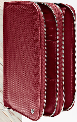 Canali double-zip travel wallet.