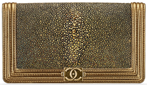 Chanel women's Galuchat Boy Wallet.