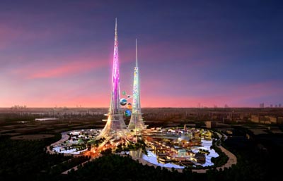 World's tallest pair of towers slated for Wuhan, China.