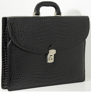 Cipriani Crocodile Skin Briefcase: US$4,500.00.