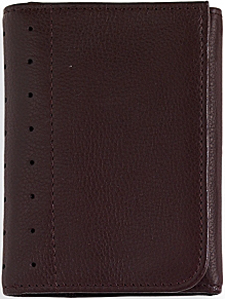 Cross Full-Grain Pebbled Brown Leather Tri-fold Wallet: US$74.