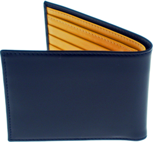 Ettinger Bridle Hide Navy Billfold Wallet: £150.