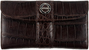 Farbod Barsum Ladies' Wallet with stripe overlay.