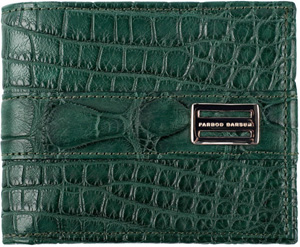 Farbod Barsum Cypress Green American Alligator Wallet.