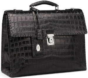 Fendi Selleria Crocodile Briefcase.