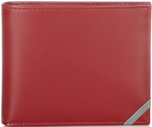 Salvatore Ferragmo bifold in crimson smooth calfskin wallet: US$320.