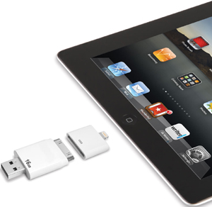 Hammacher Schlemmer - The Only Read and Write iPad Flash Drive.