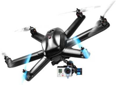 HEXO+ drone autonomously follows the action, for under US$500.