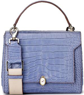 Anya Hindmarch Bluebell Alligator Bathurst Eye Handbag: £7,500.