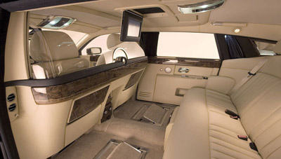 Rolls-Royce Phantom interior.