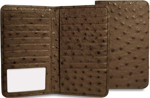 Jack Georges Genuine Osterich Breast Secretary Men's Wallet: US$375.