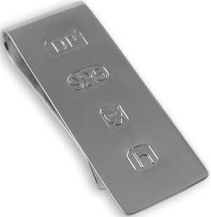 Sterling silver James Bond money clip: £99.