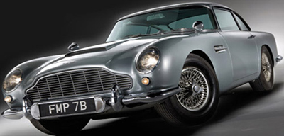 Aston Martin DB5 - James Bond's 1964 Aston Martin sold at RM Auctions on October 27, 2010 for £2.912.000.