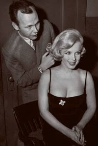 Kenneth Battelle with client Marilyn Monroe.