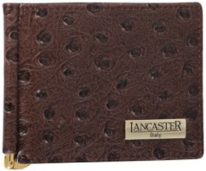 Lancaster ostrich embossed calf leather men's wallet: €135.