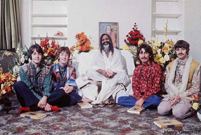 Maharishi Mahesh Yogi and The Beatles.