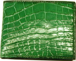 Mulholland American Alligator Billfold with Flip Window: US$770.