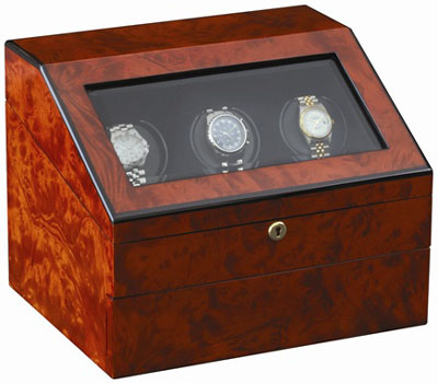 Orbita Siena - Three Executive Burl - PROGRAMMABLE watch winder: US$2,195.