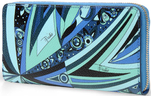 Emilio Pucci women's wallet in printed PVC: US$475.