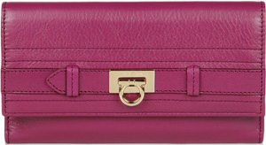 Salvatore Ferragamo Continental Wallet in Calfskin: US$495.