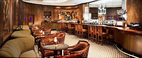 The Sazerac bar at The Roosevelt hotel, 123 Baronne St.