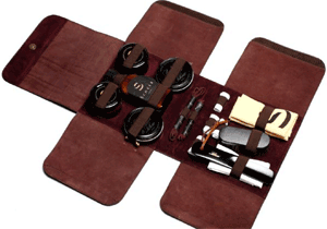 Scheer handmade shoe care kit.